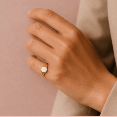 Anillo sello meñique