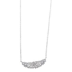 Colgante plata Salvatore óvalo circonitas blancas