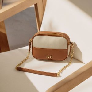 Bandolera Noco bicolor camel