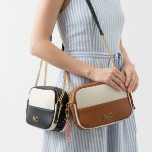 Bandolera Noco bicolor negra