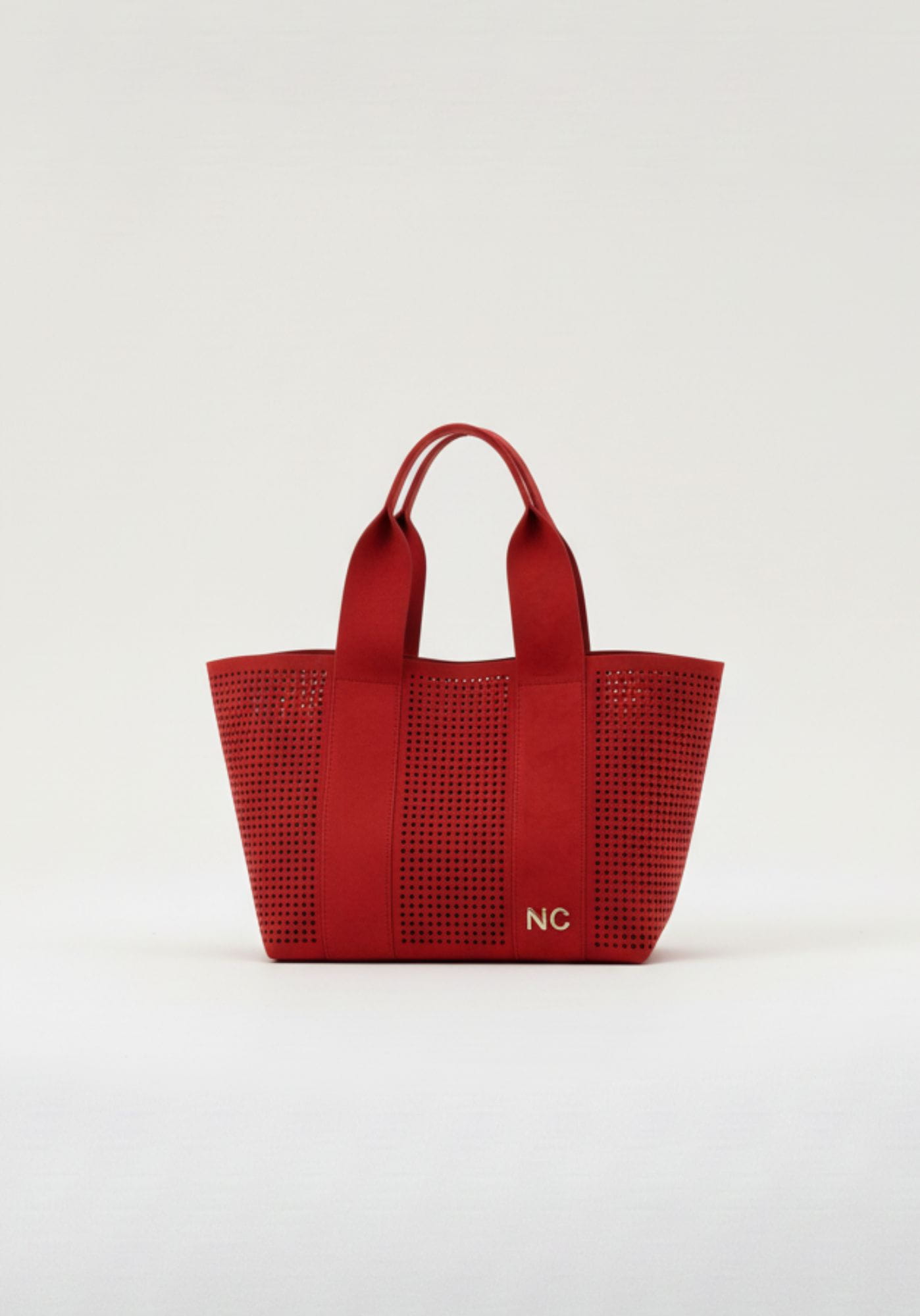 Bolso shopper Noco calado rojo