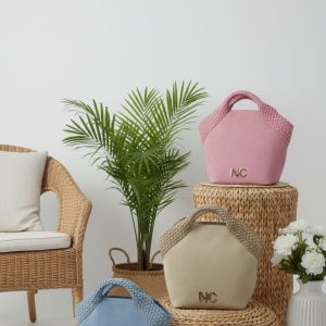 Alternative view of Bolso tote Noco trenza arena