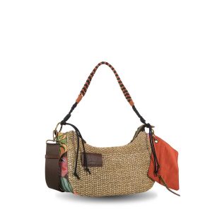 Alternative view of Bolso bandolera Devota & Lomba Muse marrón rafia