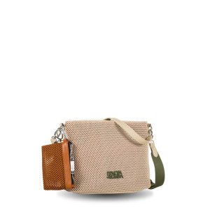 Alternative view of Bolso bandolera Devota & Lomba Net rejilla taupe