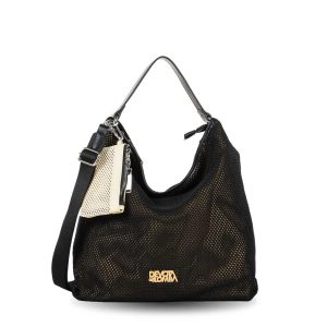 Bolso Hobo Devota & Lomba Net rejilla negro