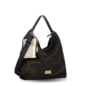 Alternative view of Bolso Hobo Devota & Lomba Net rejilla negro