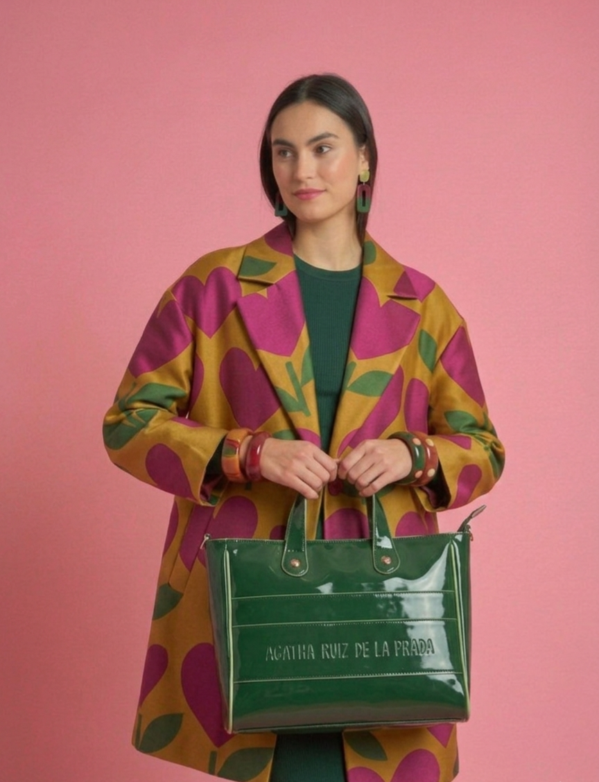 Bolso Tote Agatha Ruiz de la Prada charol verde - Imagen 2
