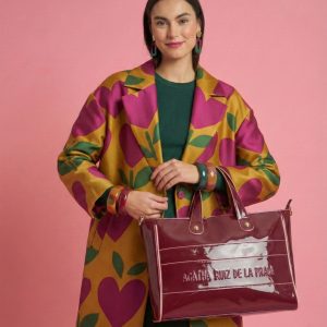 Bolso Tote  Agatha Ruiz de la Prada charol granate