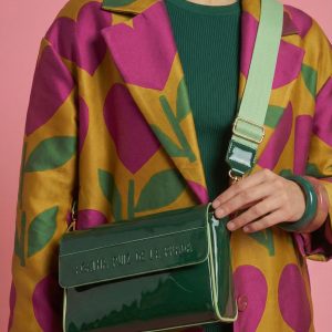 Bandolera  Agatha Ruiz de la Prada charol verde