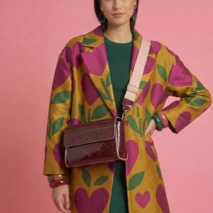 Bandolera  Agatha Ruiz de la Prada charol granate