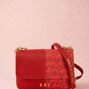 Bandolera Agatha Ruiz de la Prada doble estampado rojo