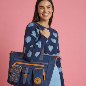 Bolso  shopper Agatha Ruiz de la Prada bolsillos azul