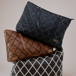 Bolso shopper Noco rombos negro