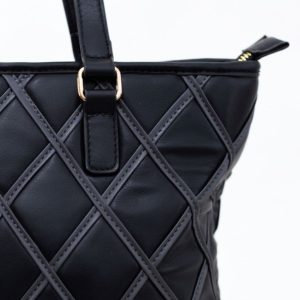 Alternative view of Bolso shopper Noco rombos negro