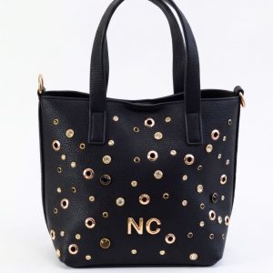 Mini tote  Noco cristales negra