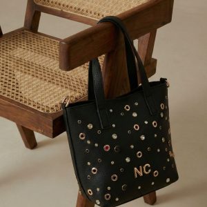 Alternative view of Mini tote  Noco cristales negra