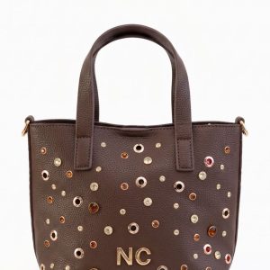 Mini tote  Noco cristales chocolate