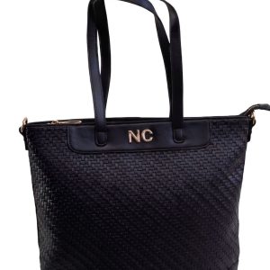 Bolso tote Noco trenzado negro