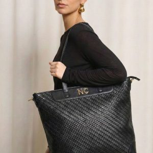 Alternative view of Bolso tote Noco trenzado negro