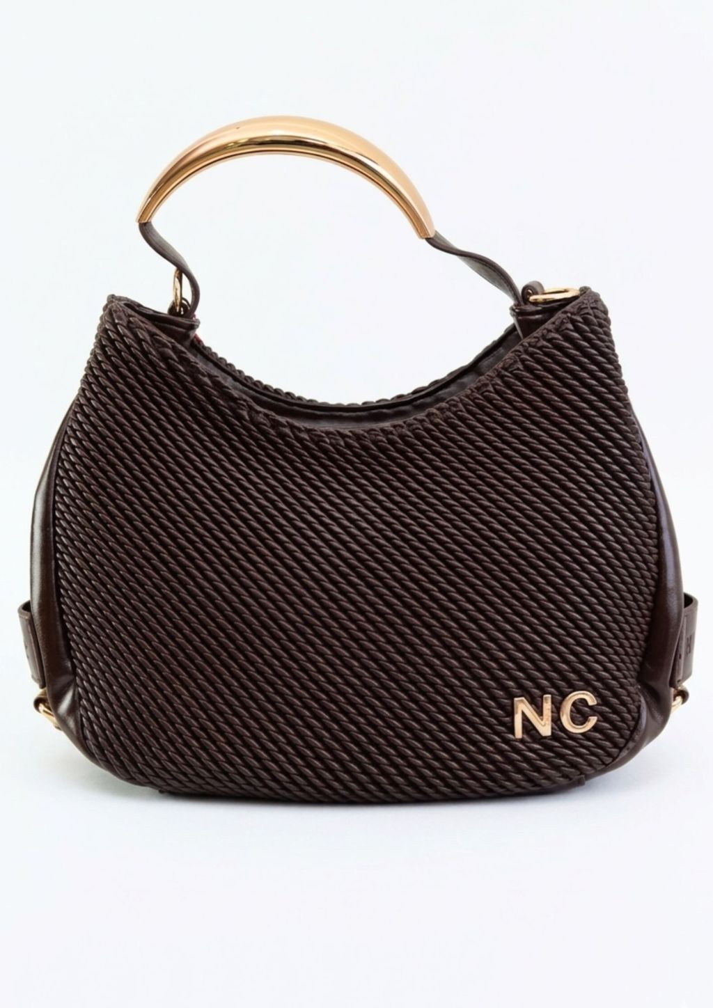 Bolso góndola Noco texturizado chocolate