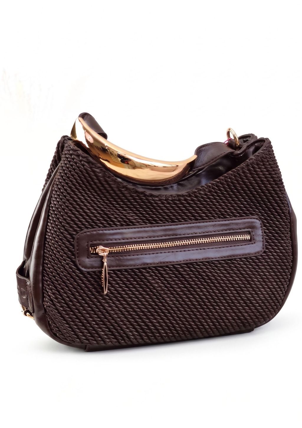 Bolso góndola Noco texturizado chocolate - Imagen 3