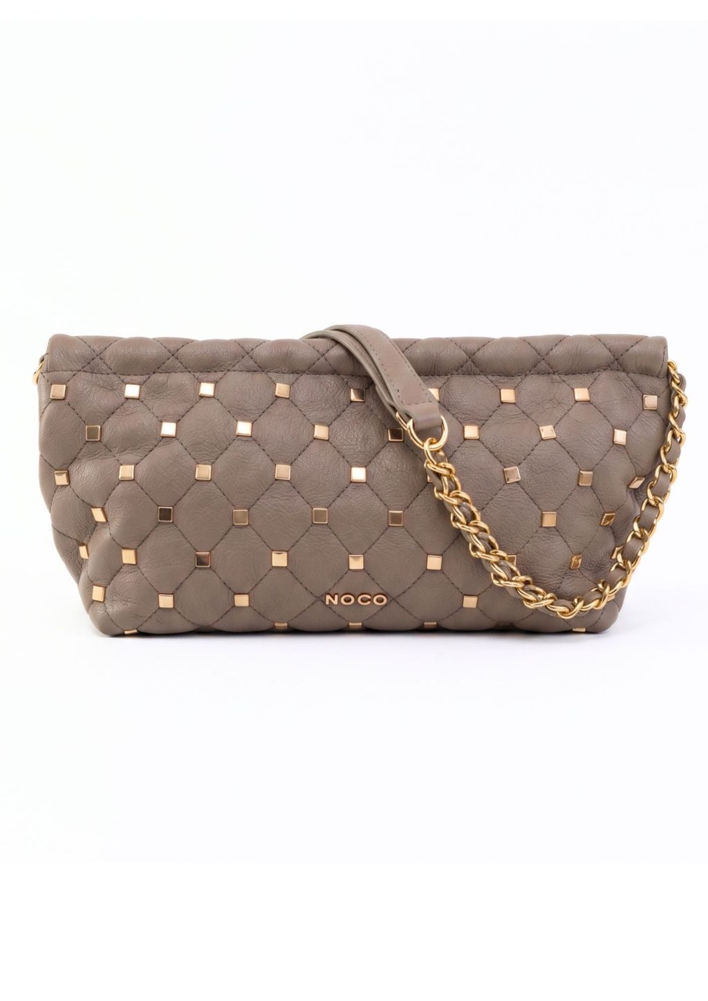 Bolso Baguette Noco tachuelas beige