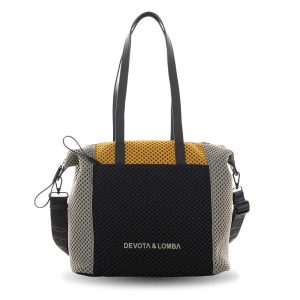 Bolso shopper Devota & Lomba Glow negro